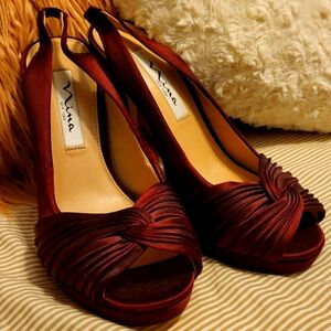 Burgundy High Heels